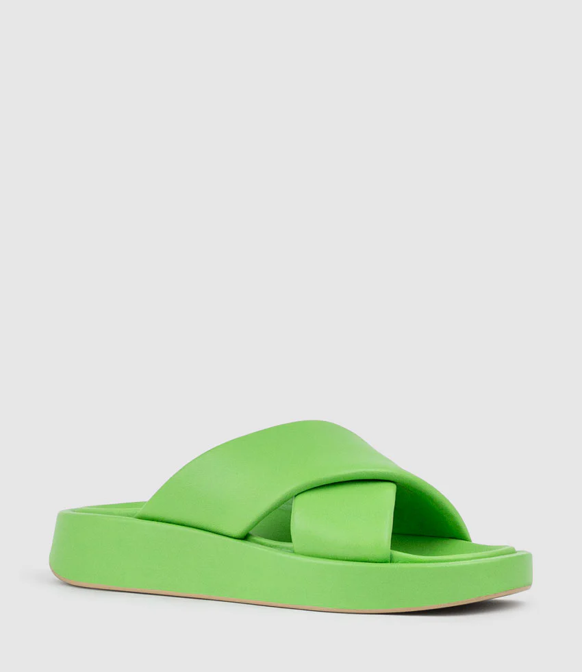 KAMIR Crossover Slide on Chunky Unit in Green - Image 3