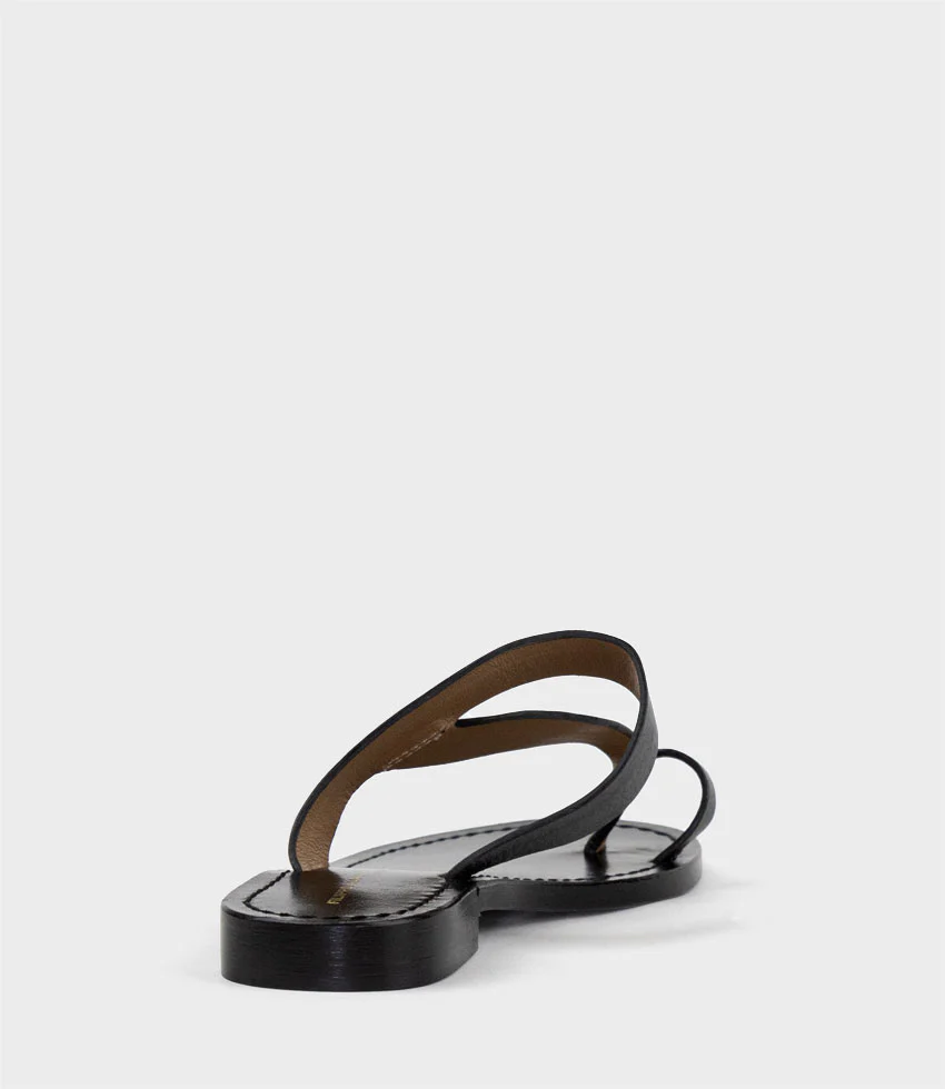 KIRABEE Toe Thong Slide in Black - Image 3