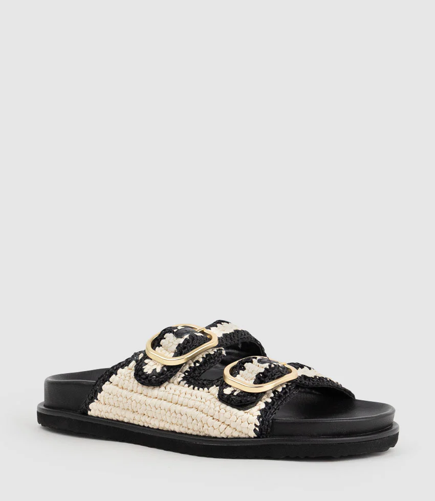 KROSS Woven Slide on Unit in Black - Image 2