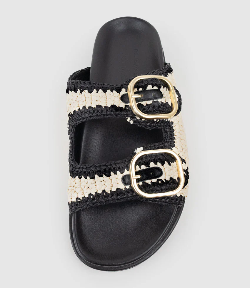 KROSS Woven Slide on Unit in Black - Image 4