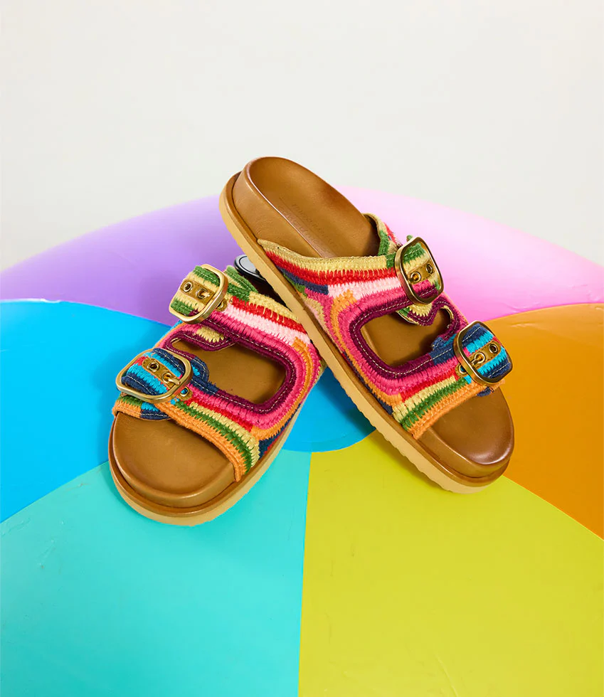 KROSS Woven Slide on Unit in Multicolour - Image 2