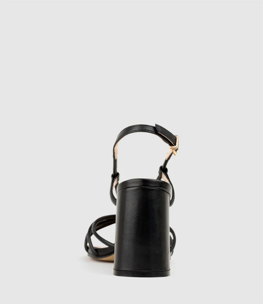 KYA85 Tubed Knot Sandal in Black - Image 3