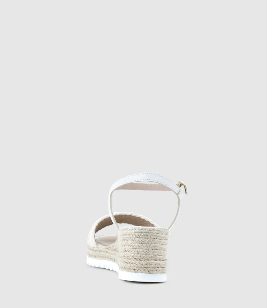 MARTINA Woven Front Espadrille in Offwhite - Image 5