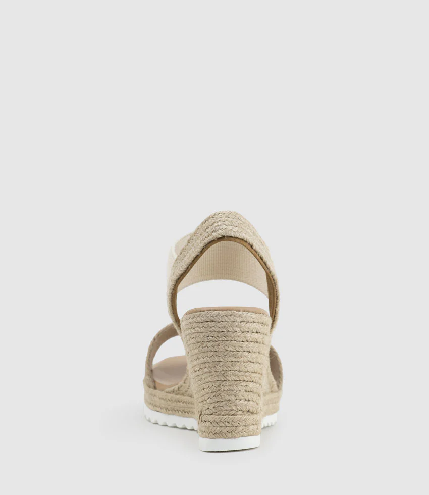 MERCEDES Elastic Crochet Espadrille in Platino - Image 4