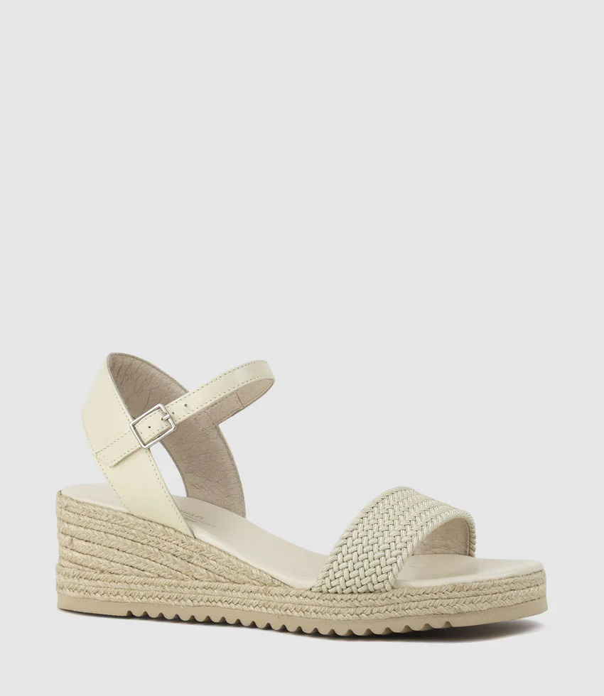 MERRIN Single Strap Low Espadrille in Natural - Image 2