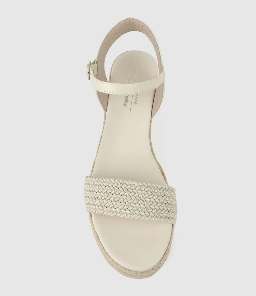 MERRIN Single Strap Low Espadrille in Natural - Image 4