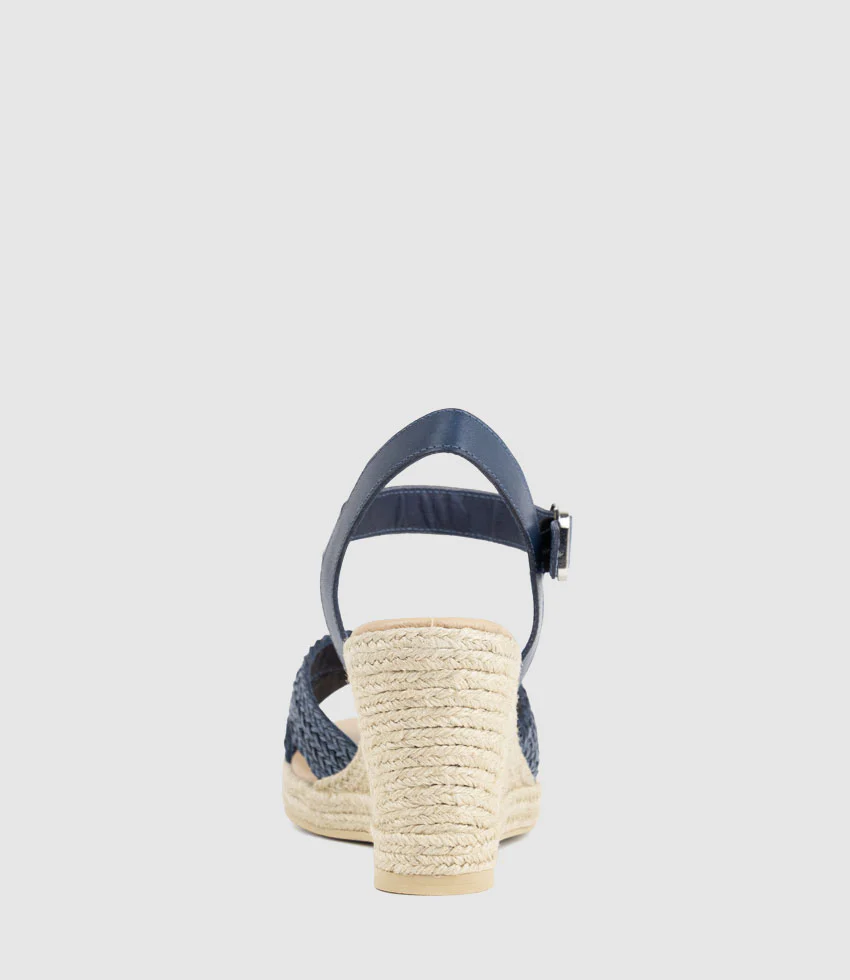 MERRYL Crossover Sandal Espadrille in Navy - Image 4