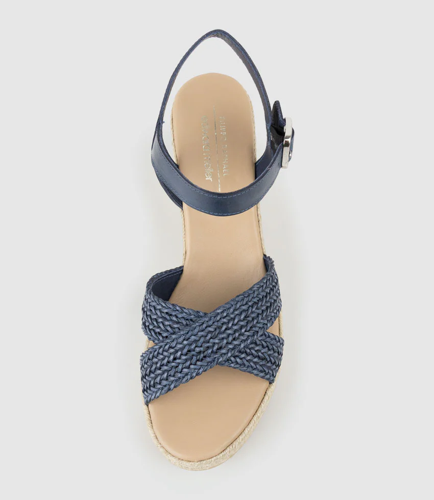 MERRYL Crossover Sandal Espadrille in Navy - Image 5