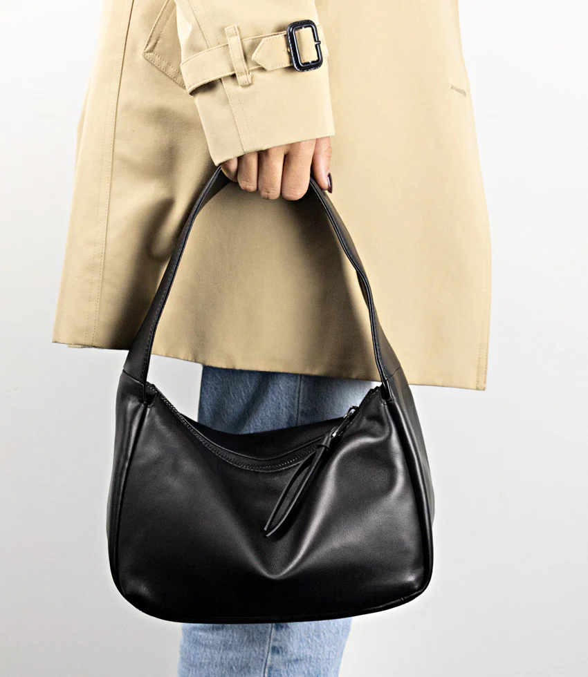 NARINA Large Soft Bag in Black - Image 6