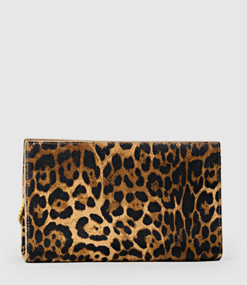 NAYLA Bag with Twist Hardware in Leopard Calf Hair - Image 5