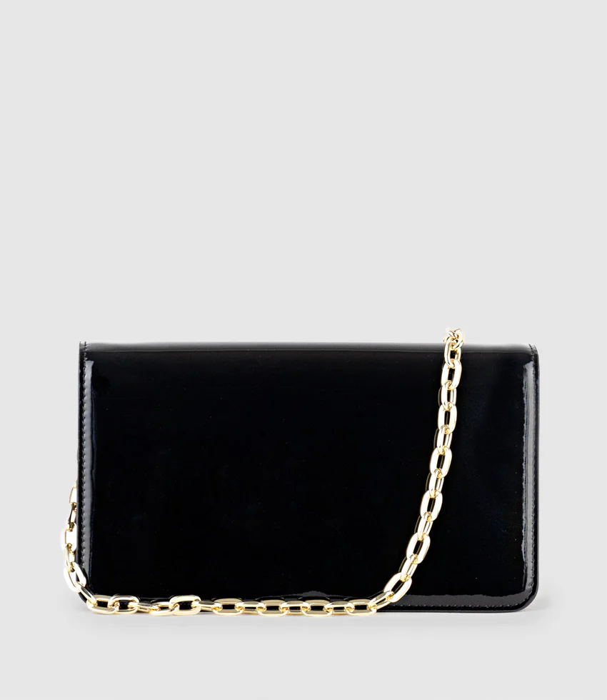 NYX Evening Bag in Black Patent