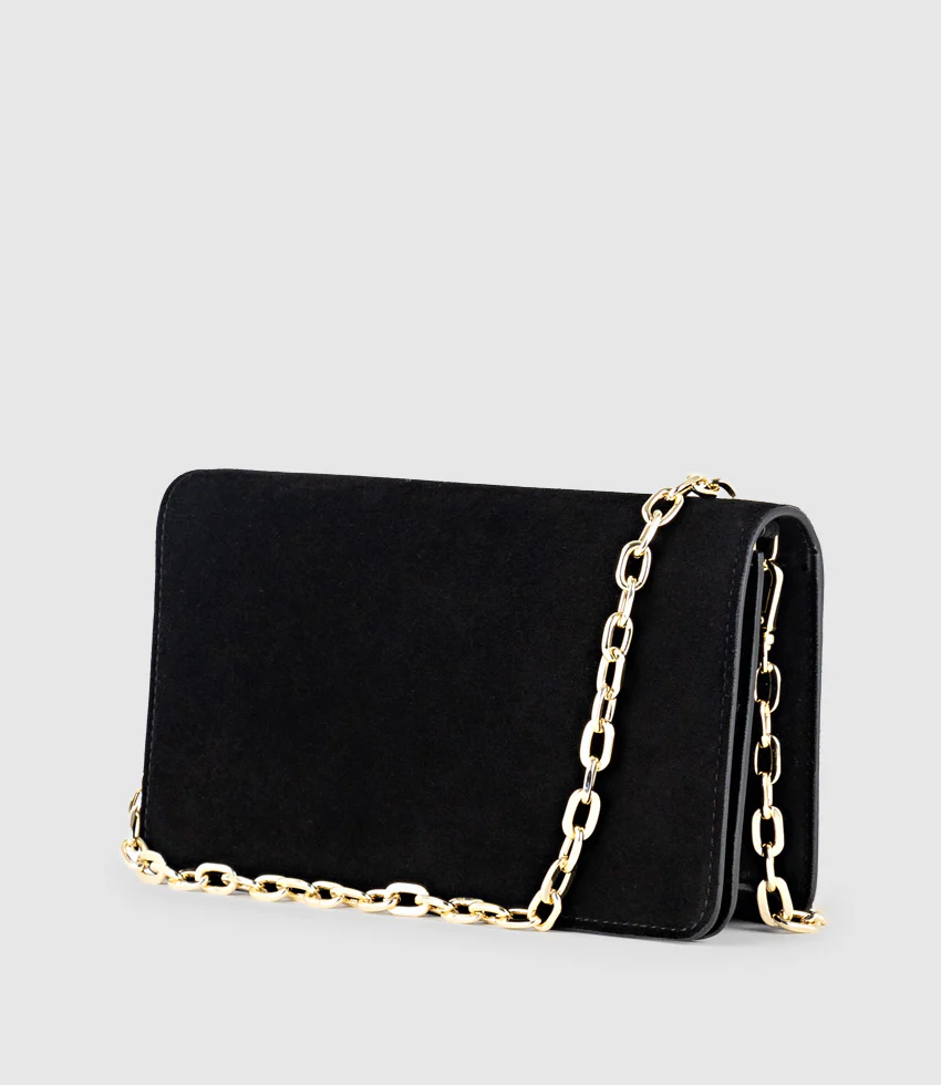 NYX Evening Bag in Black Suede - Image 3