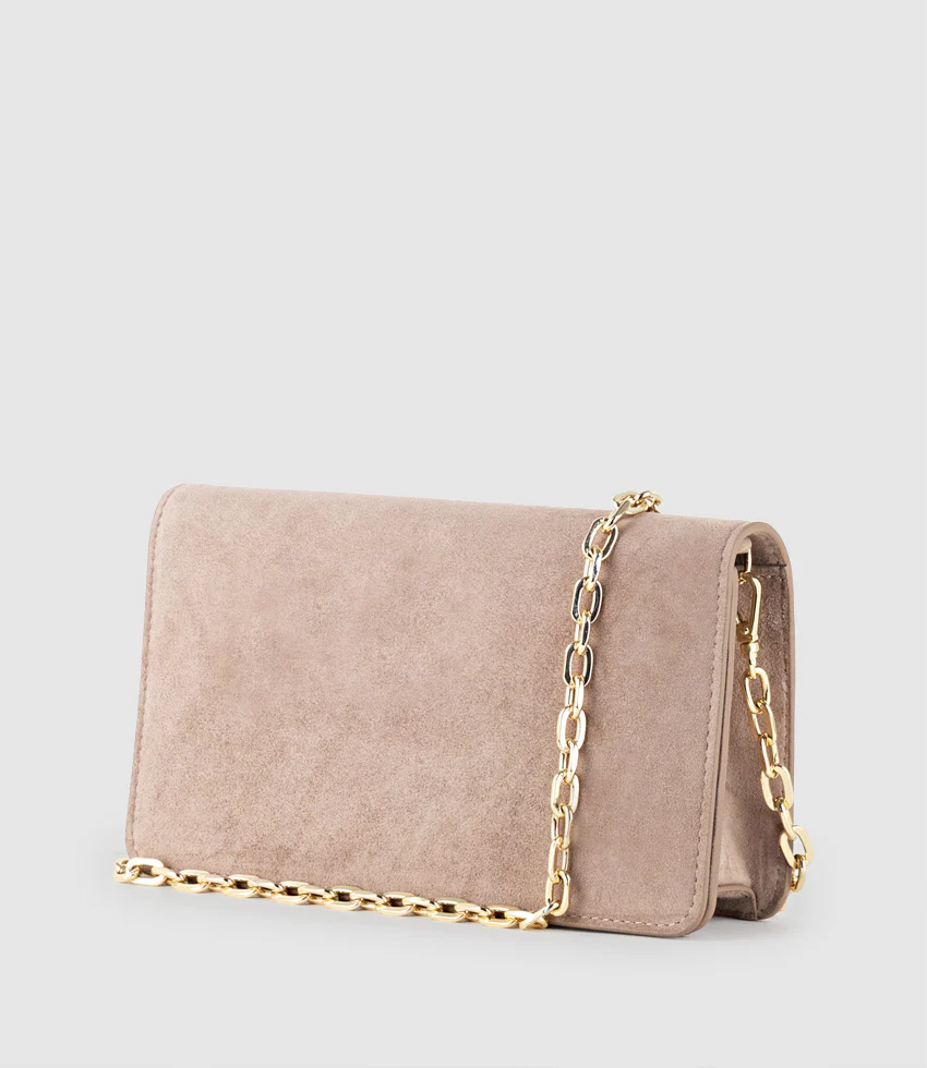 NYX Evening Bag in Nude Suede - Image 3