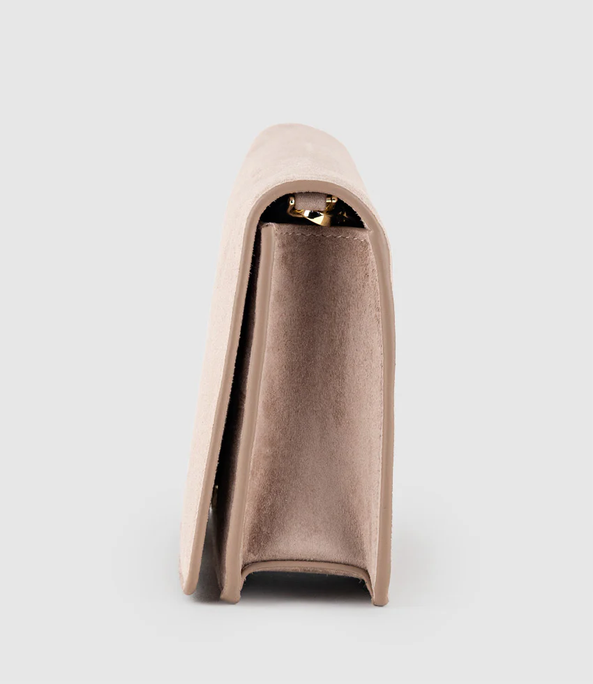 NYX Evening Bag in Nude Suede - Image 4