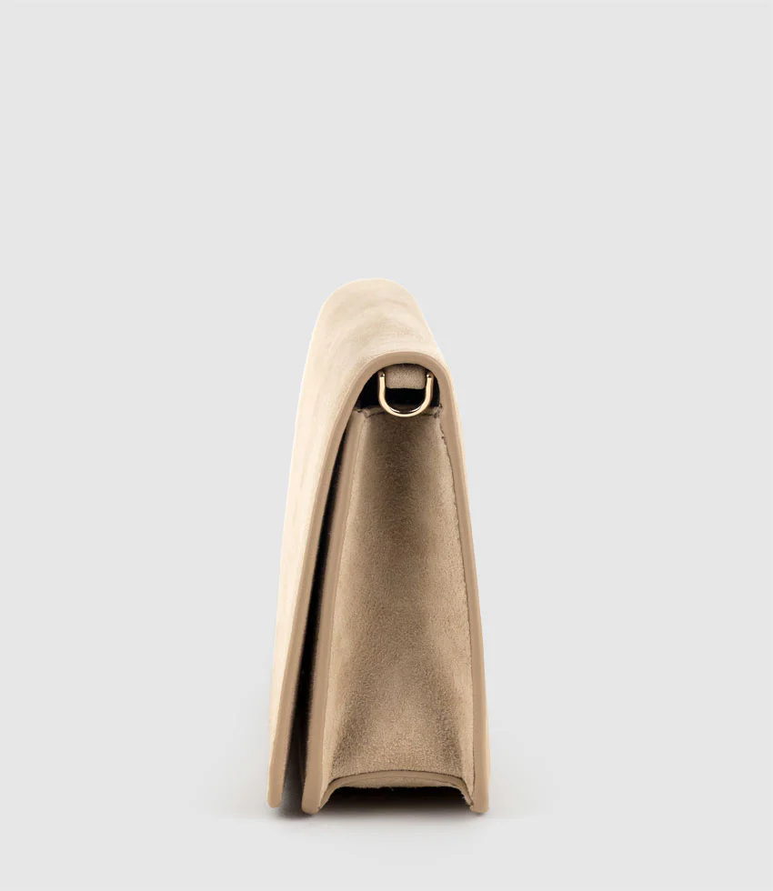 NYX Evening Bag in Sand Suede - Image 4