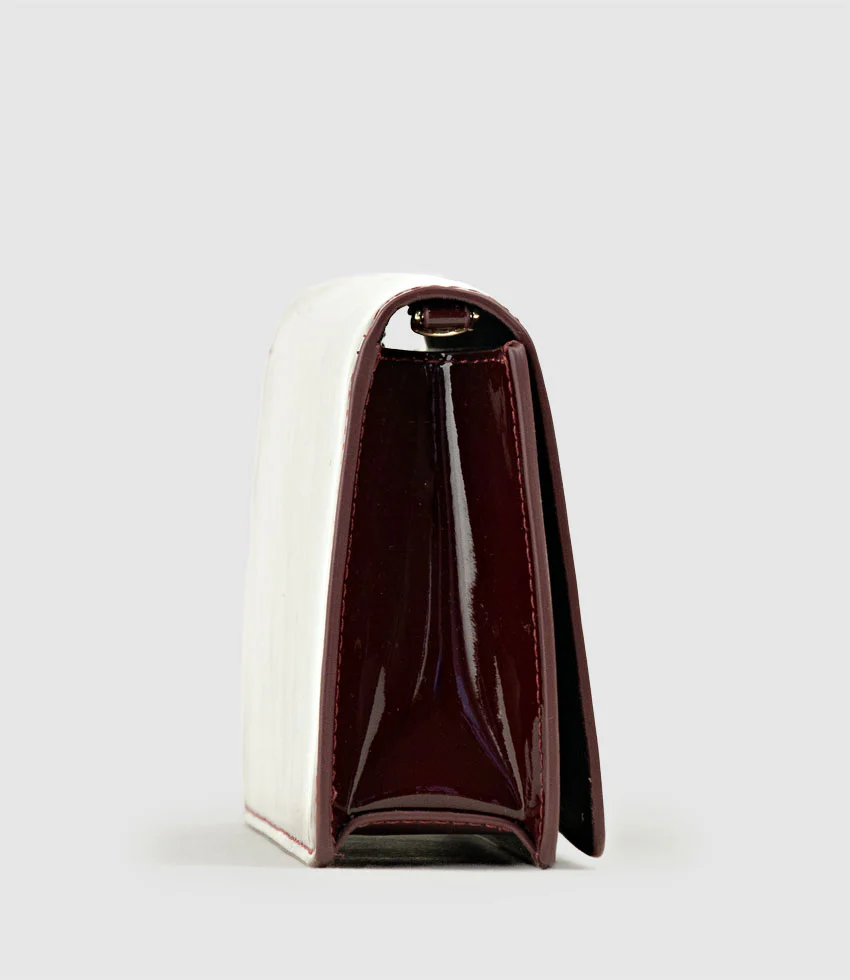 NYX Evening Bag in Wine Patent - Image 3