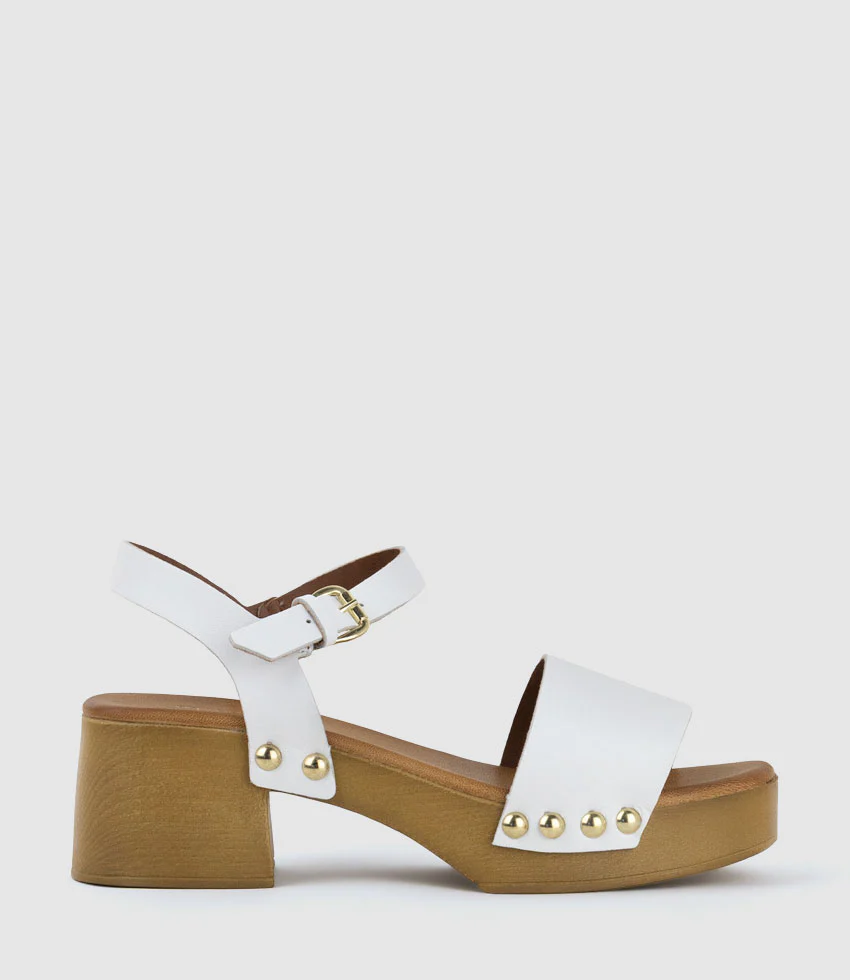 RANDAL60 Clog Style Sandal in Offwhite