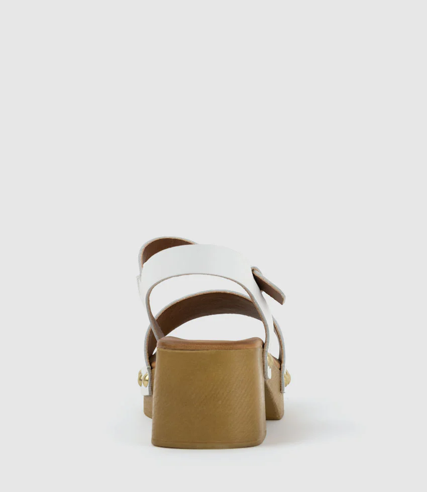 RANDAL60 Clog Style Sandal in Offwhite - Image 4