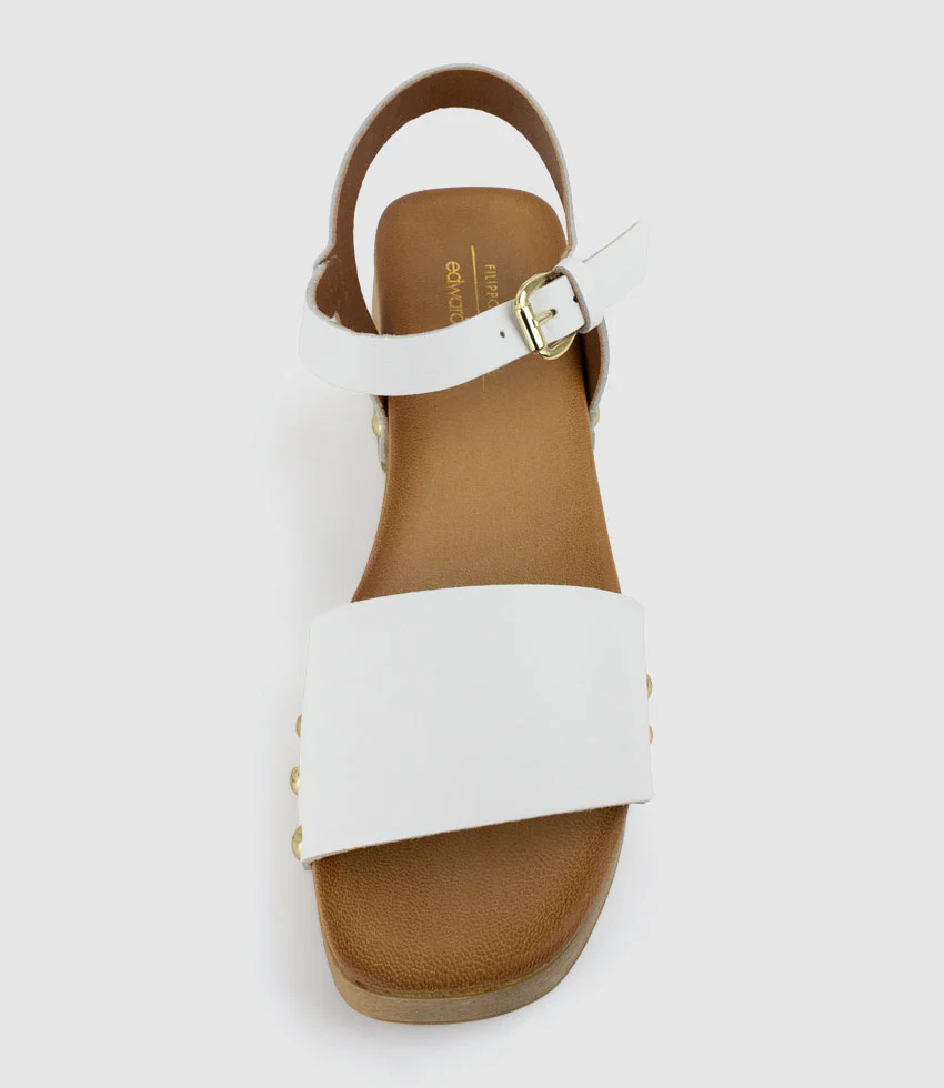 RANDAL60 Clog Style Sandal in Offwhite - Image 5