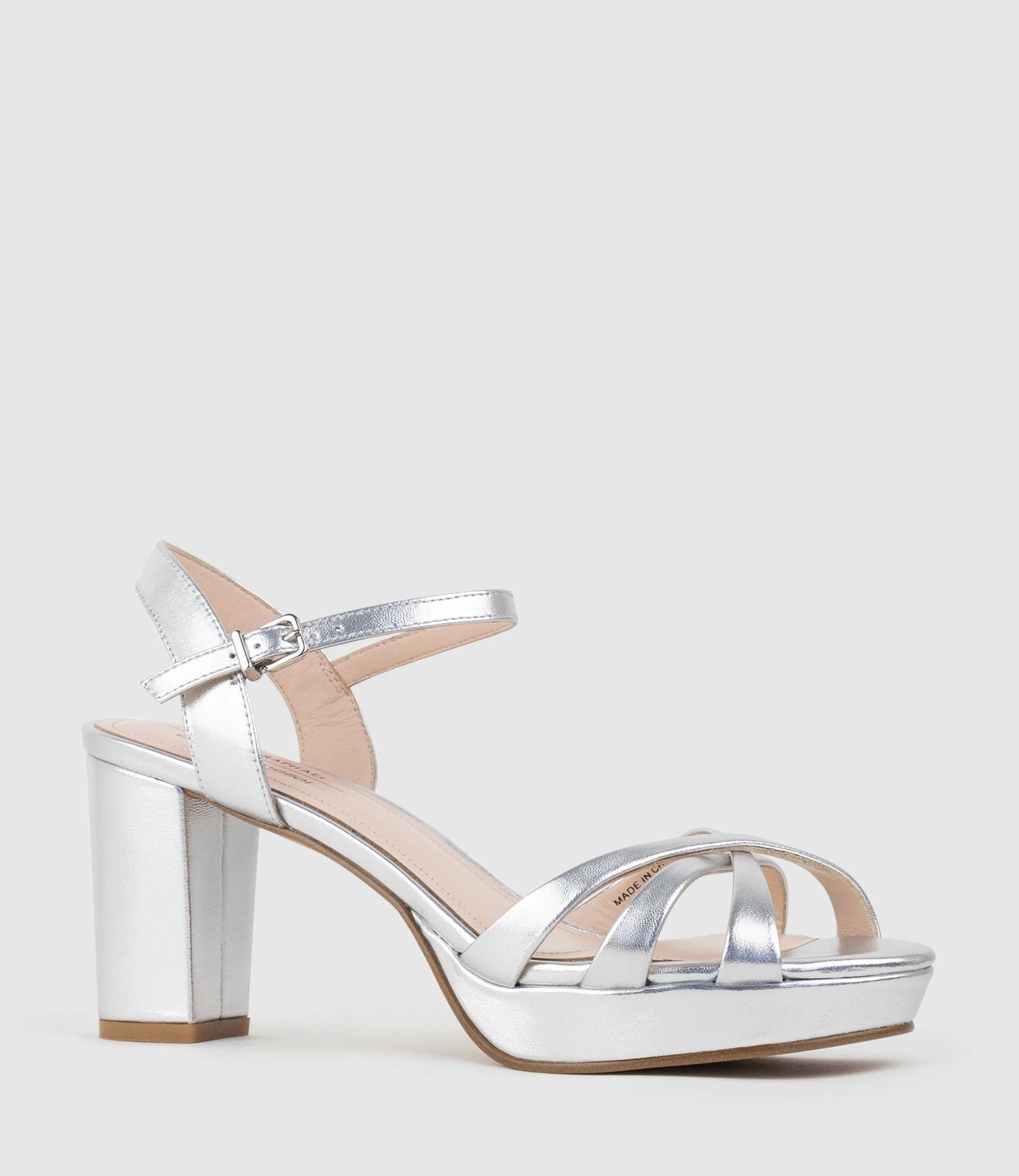 RYLIN80 Multistrap Platform Sandal in Silver - Image 2