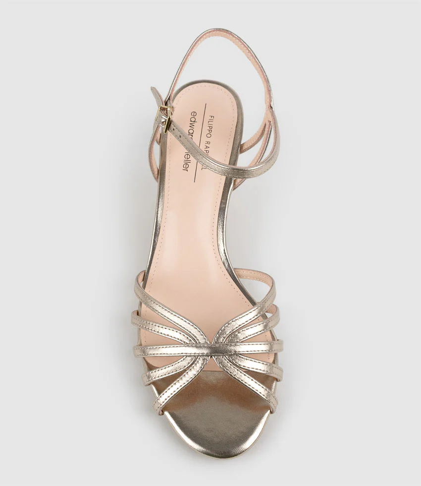 SALSA55 Strappy Sandal in Rosegold - Image 4