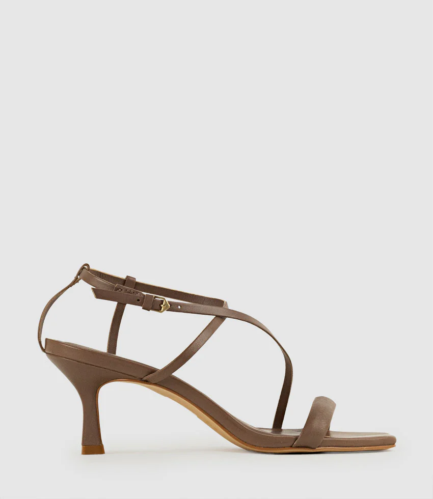 SELENA80 Strappy Sandal in Mocha