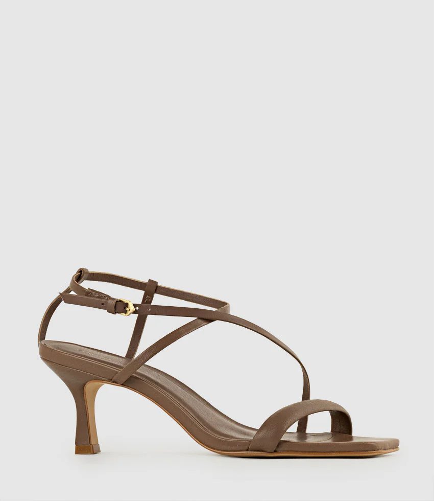 SELENA80 Strappy Sandal in Mocha - Image 3