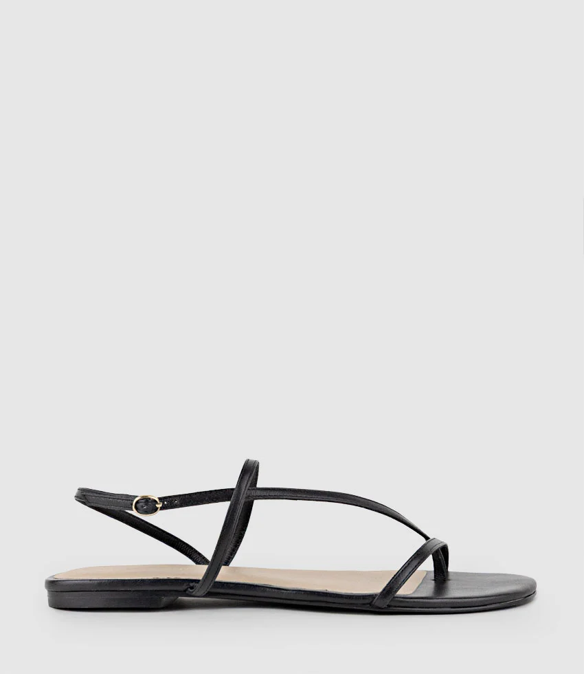 SETALLE Fine Strappy Sandal in Black