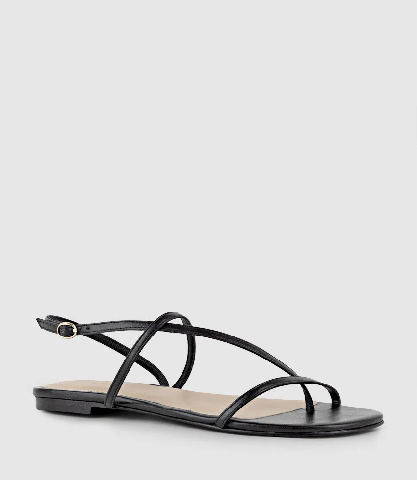 SETALLE Fine Strappy Sandal in Black - Image 2