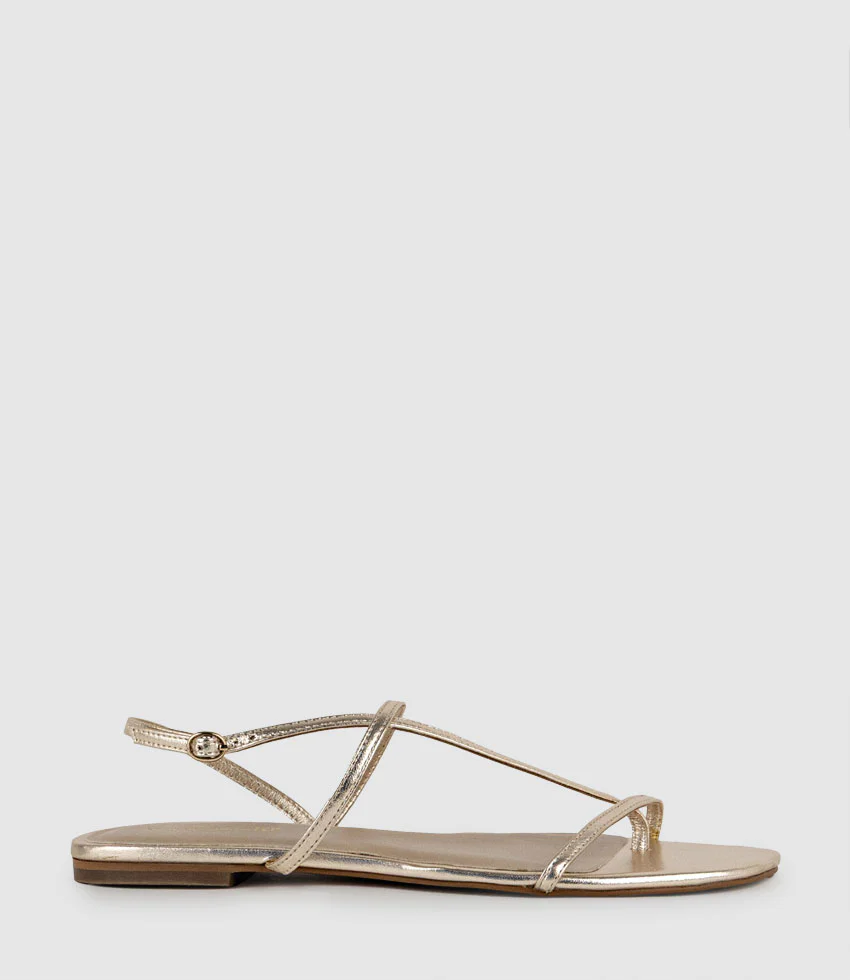 SETALLE Fine Strappy Sandal in Platino