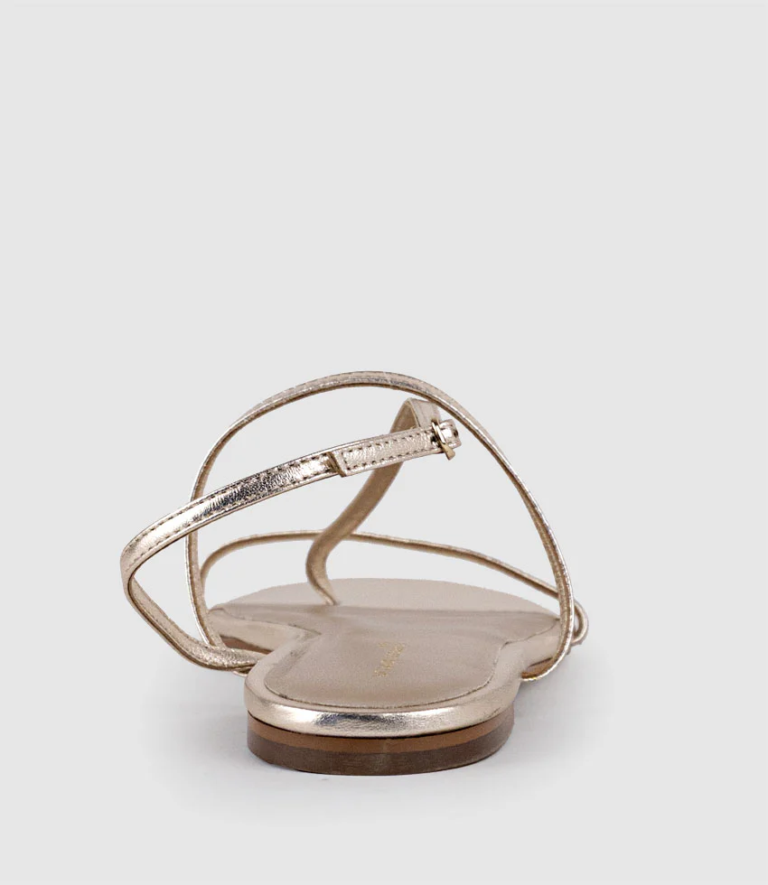 SETALLE Fine Strappy Sandal in Platino - Image 3