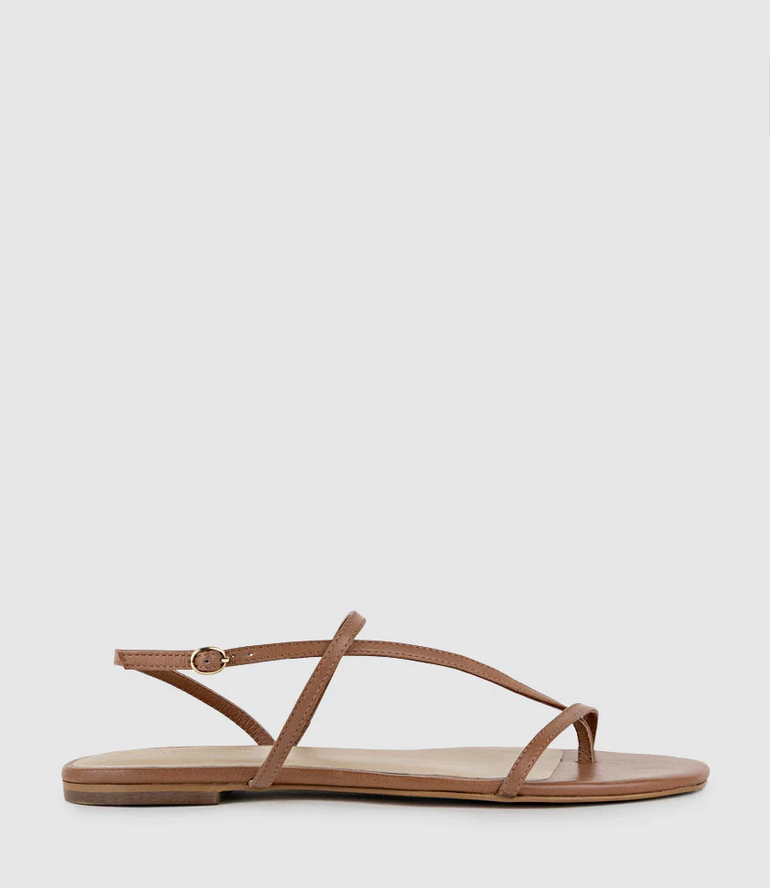 SETALLE Fine Strappy Sandal in Tan