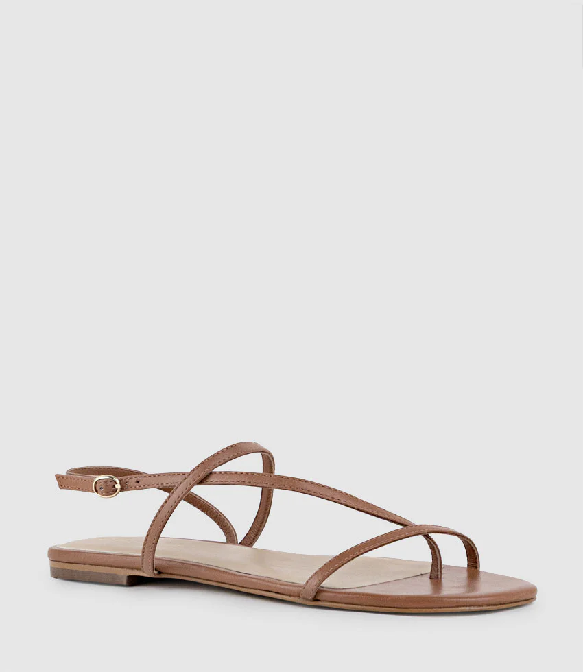 SETALLE Fine Strappy Sandal in Tan - Image 2