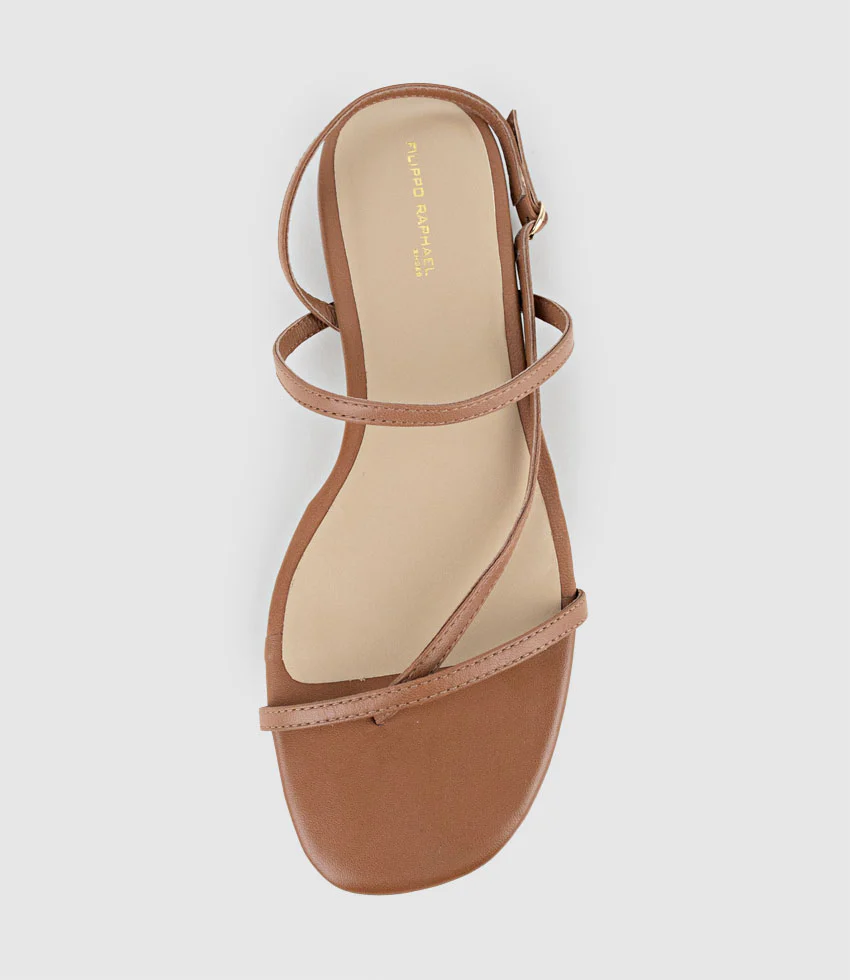 SETALLE Fine Strappy Sandal in Tan - Image 4