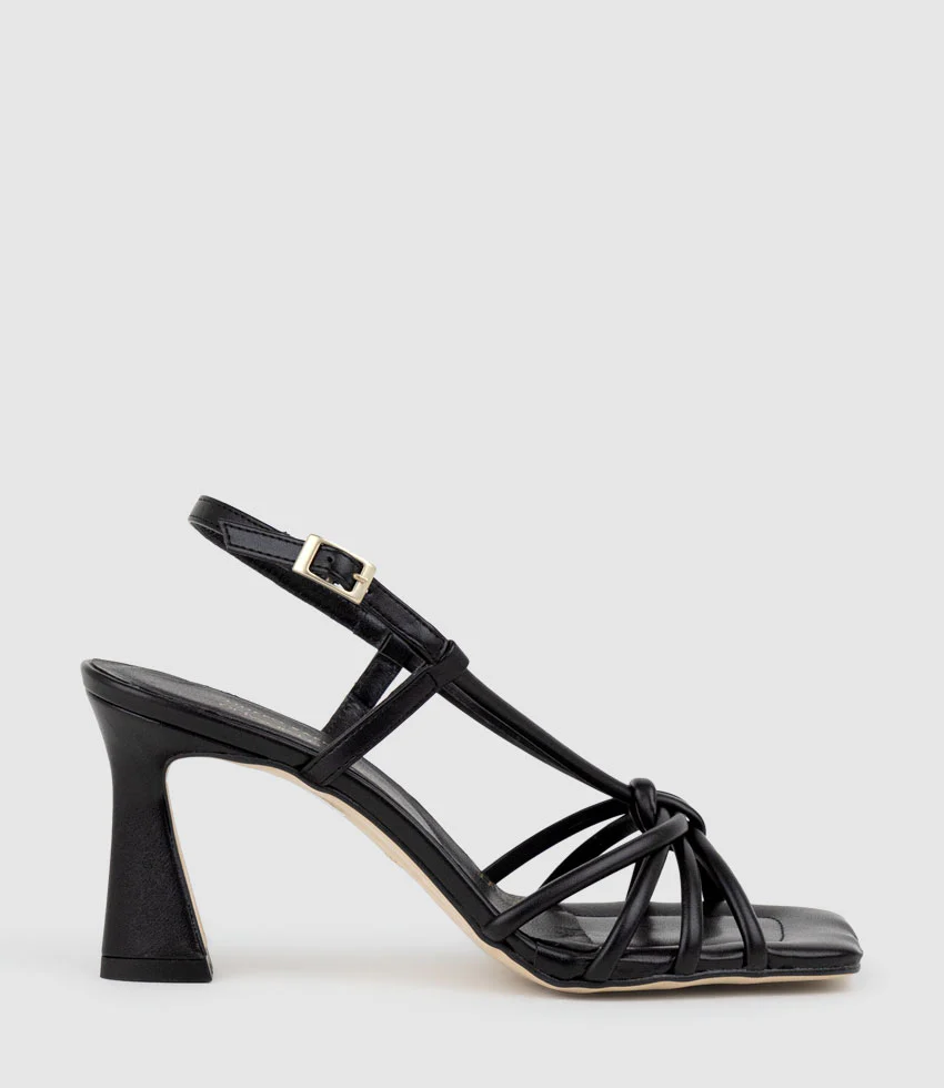 SIMMER90 Strappy Slingback Sandal in Black