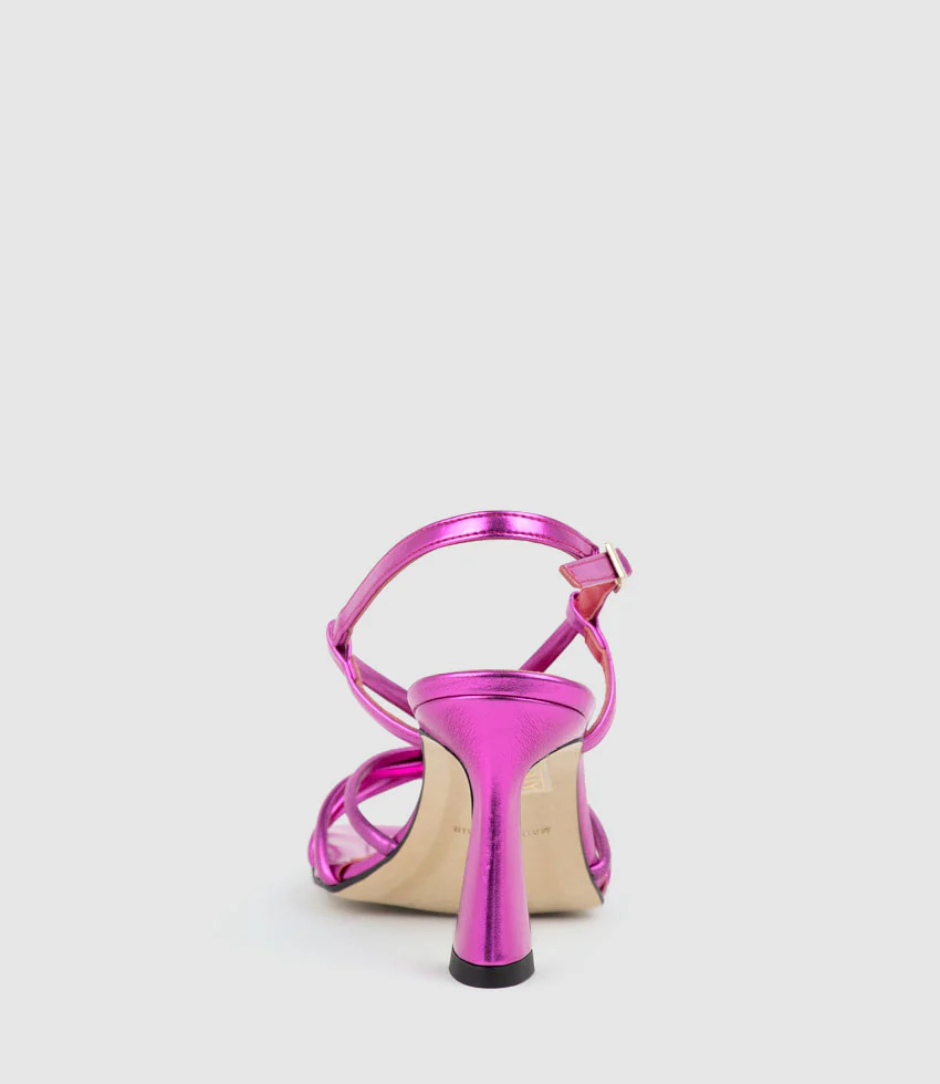 SIMMER90 Strappy Slingback Sandal in Fuchsia - Image 4
