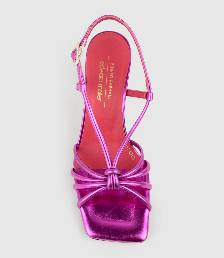 SIMMER90 Strappy Slingback Sandal in Fuchsia - Image 5