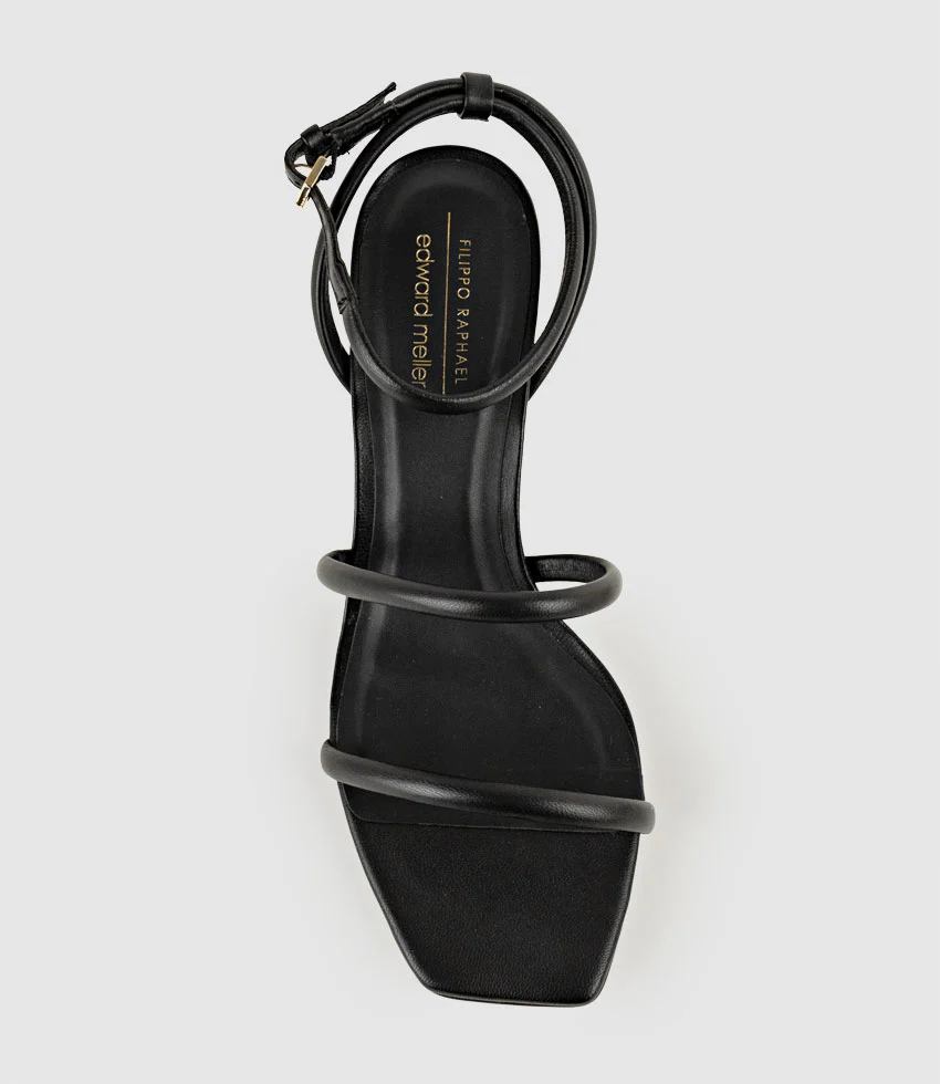 SOLARA65 Strappy Sandal in Black - Image 5