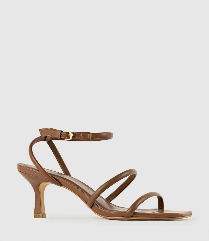 SOLARA65 Strappy Sandal in Caramel - Image 3