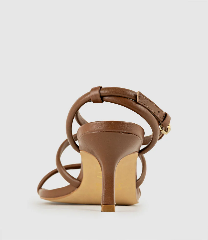 SOLARA65 Strappy Sandal in Caramel - Image 5