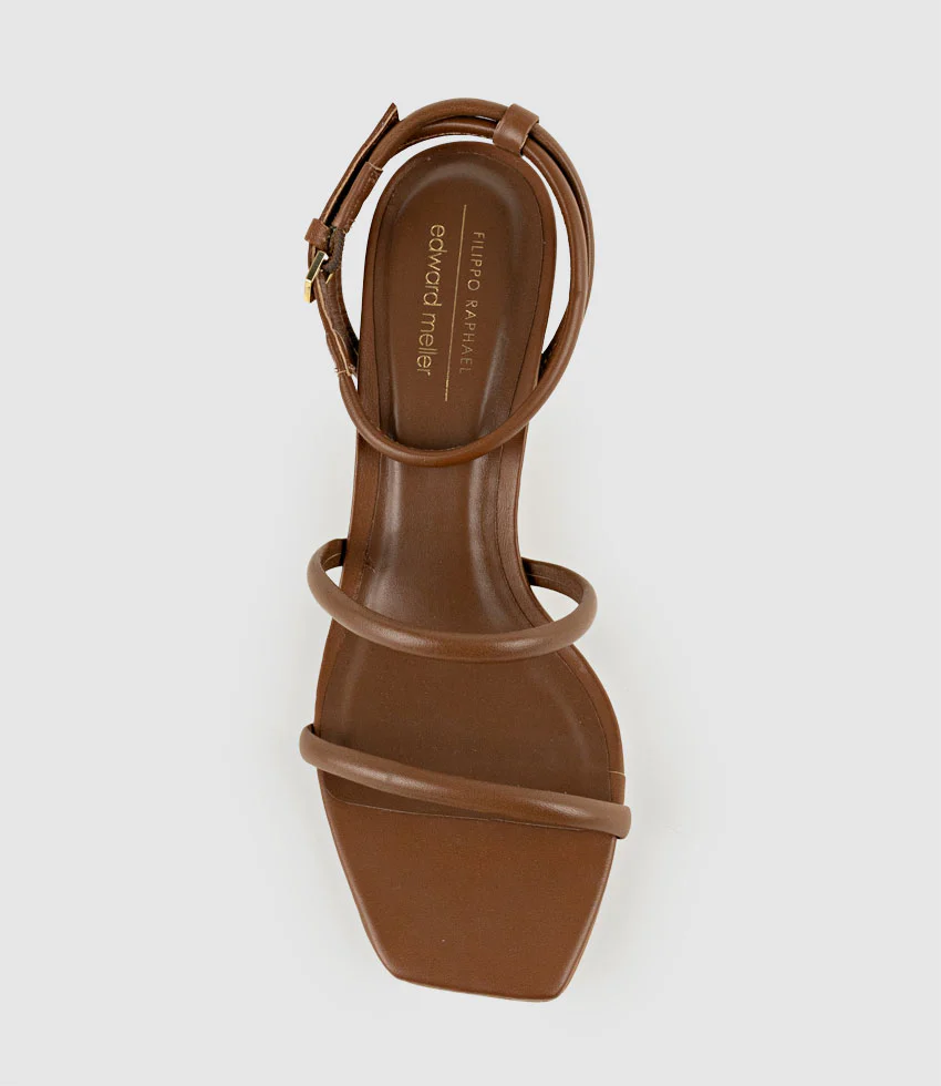 SOLARA65 Strappy Sandal in Caramel - Image 6