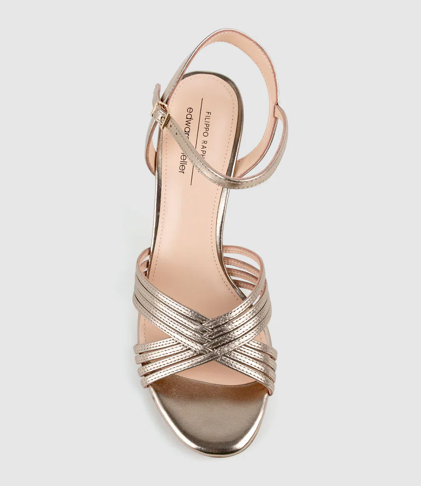 SONAS85 Strappy Sandal in Rosegold - Image 4