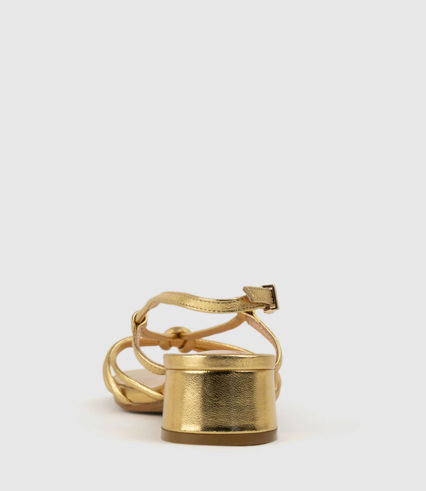 SYAN35 Tubed Knot Sandal in Aged Gold - Image 3