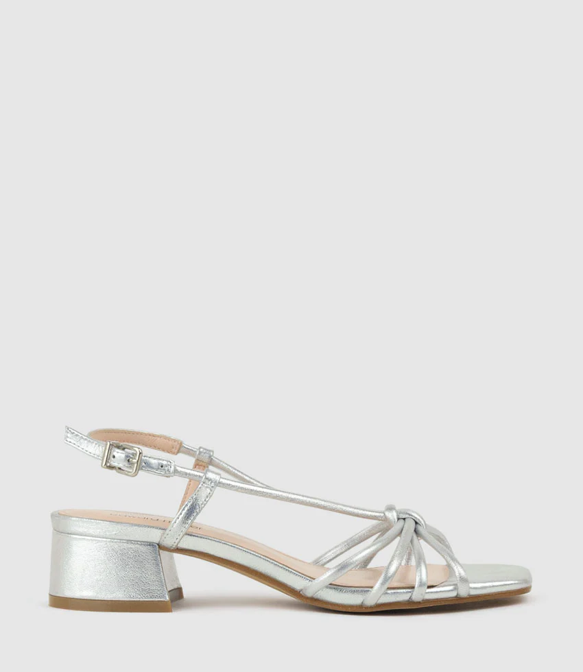 SYAN35 Tubed Knot Sandal in Silver