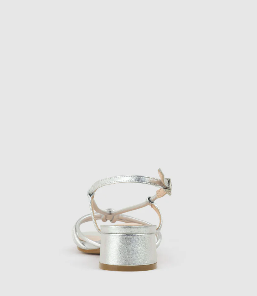 SYAN35 Tubed Knot Sandal in Silver - Image 3