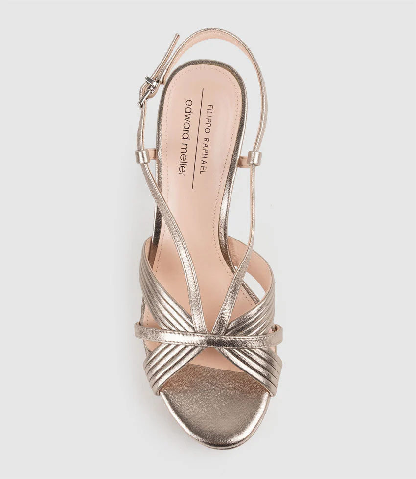 SYRO110 V Strap Platform Sandal in Pewter - Image 4