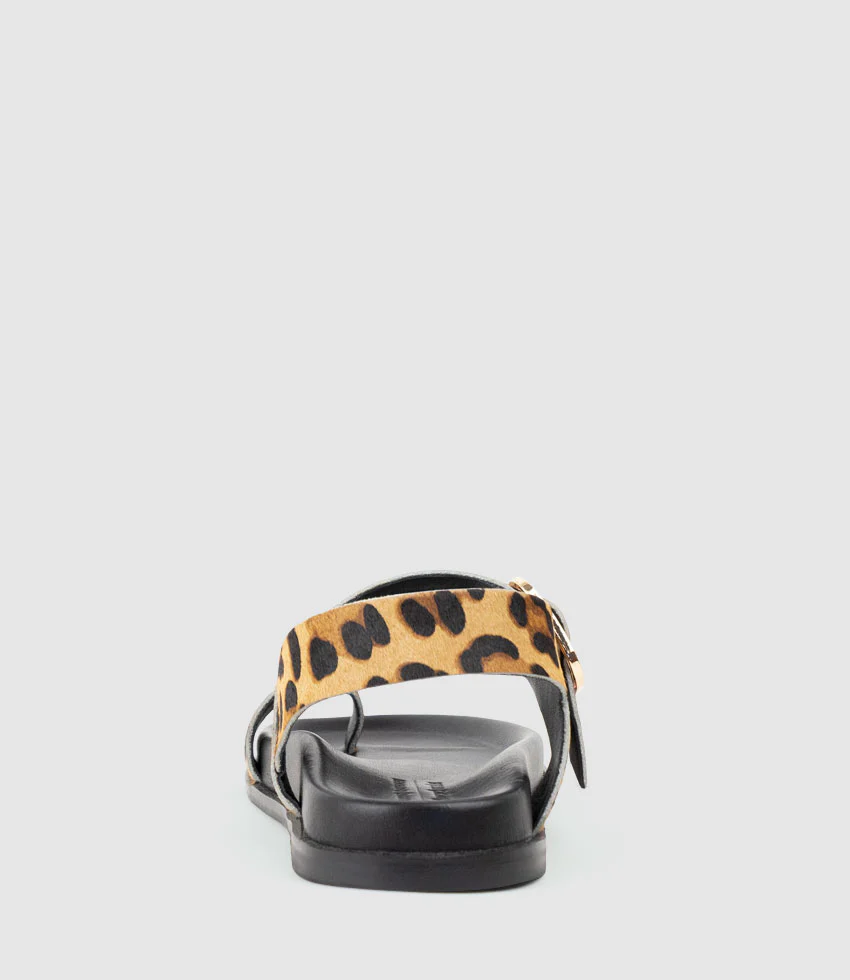 TALE Asymmetrical Thong on Unit in Leopard Pony Hair - Image 5