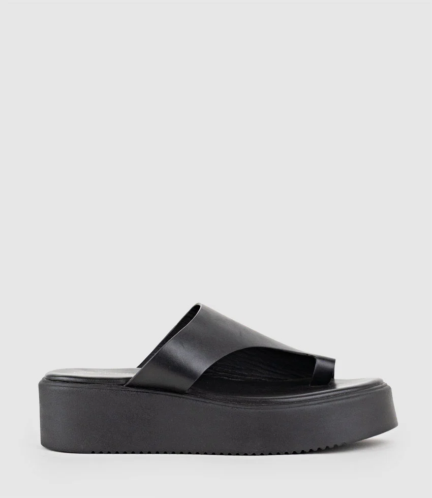 TEMIR Thong Slide on Unit in Black
