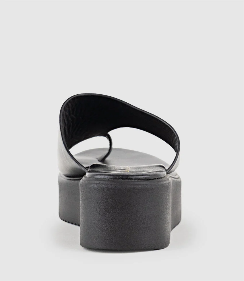 TEMIR Thong Slide on Unit in Black - Image 4
