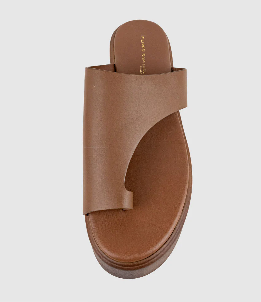 TEMIR Thong Slide on Unit in Tan - Image 4